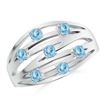 Silver Cubic Zirconia Rings 1