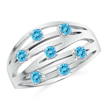 Silver Cubic Zirconia Rings 1