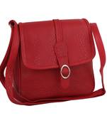 Fashionable and Functional Red Sling Bag