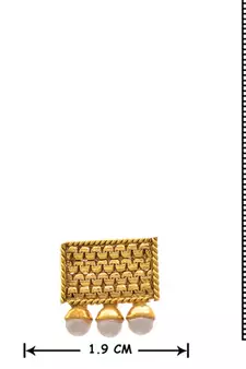 Traditional Ethnic One Gram Gold Plated White Pearls Designer Necklace Set / Jewellery Set for Women & Girls
