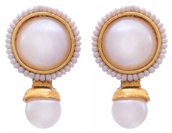 White Pearl danglers-drops 1