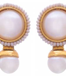 White Pearl danglers-drops