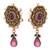 JFL - Intricately Beautiful Floral Gold Designer Earrings