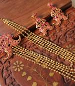 Gorgeous Cz Ruby Short Haar Set