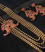 Gorgeous Ruby Emerald Short Haar Set