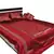 Maroon Embroidery Bed Cover Set