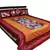 Ethnic Design Gold Print Bed Cover