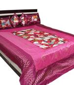 Ethnic Design Pink Bedsheet
