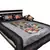 Silver Black Designer Bedsheet set