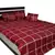 Stunning Maroon Polysilk bedcover