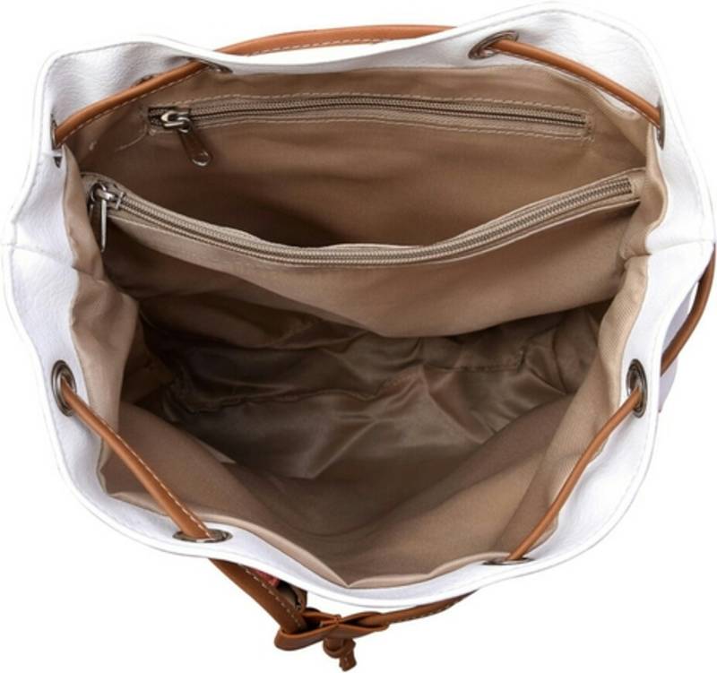 White canvas plain backpacks Ayeshu 1229506