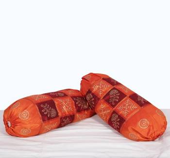 Gold Print Bolster Pair set 1