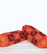 Gold Print Bolster Pair set