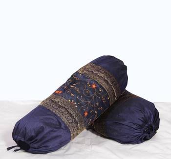 embroidery bolster pair set 1