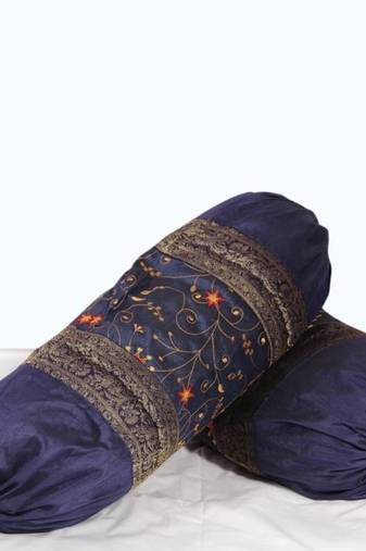 embroidery bolster pair set