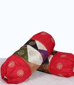 Silk Patches Bolster Pair set