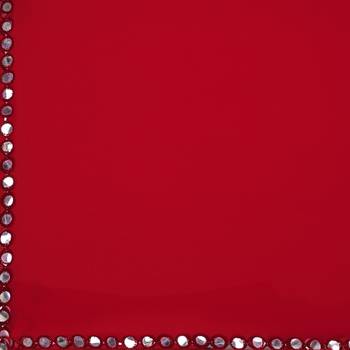 Red Plain Georgette Saree With Blouse 3