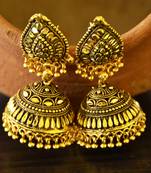 antique gold jhumka earrings
