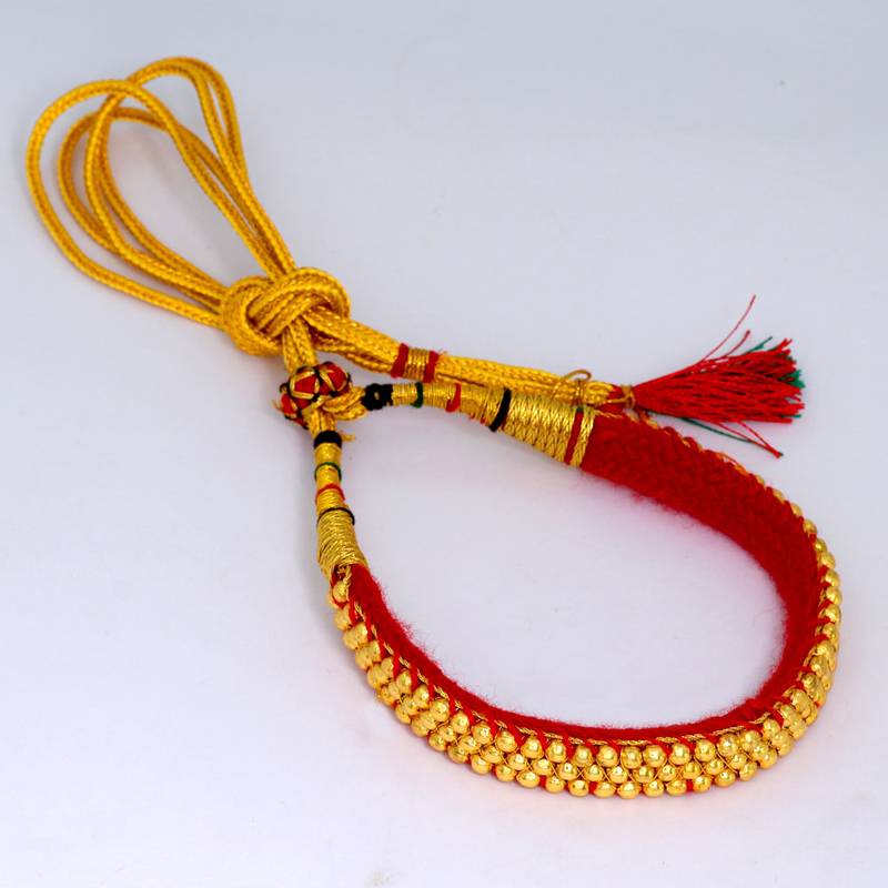 Tribal Look Rajasthani TraditionalGolden Beaded Fashion Necklace Set