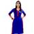 Blue plain georgette semi stitched kurti