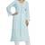 Ada Blue Faux Georgette Embroidered Lucknow Chikankari Kurti