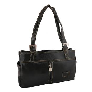 Unique Black Shoulder Handbag 1
