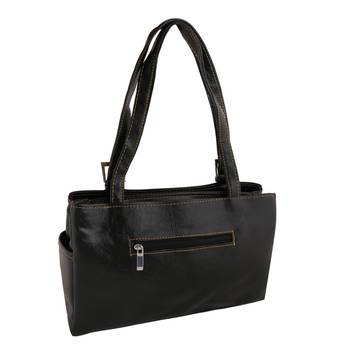 Unique Black Shoulder Handbag 2