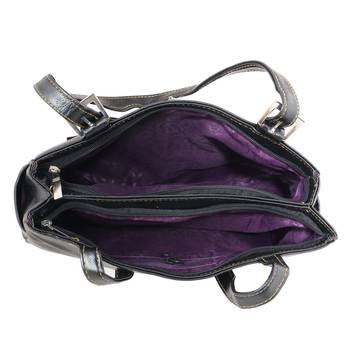 Unique Black Shoulder Handbag 3