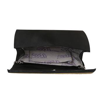 Embellished Matte Black Clutch Handbag 3