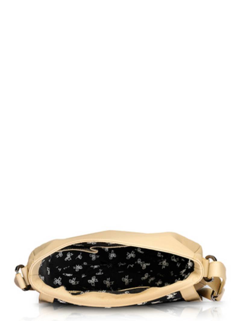 Phive Rivers-Elle, Genuine Leather Women Sling Bag with colour : "Beige"