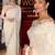 white embroidered georgette saree With Blouse