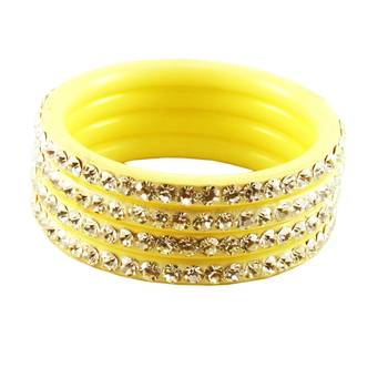 Cream Stone Acrylic Bangle 2