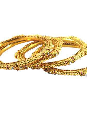 Golden Gold Platted  Brass Bangle