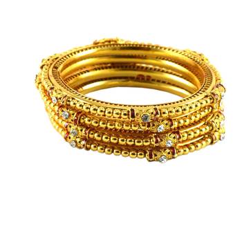 Golden Gold Platted  Brass Bangle 2