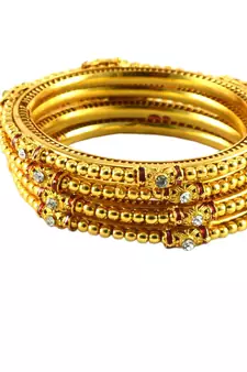Golden Gold Platted  Brass Bangle