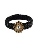 Black Stone Brass Bangle