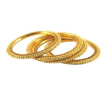 Golden Gold Platted  Brass Bangle 2