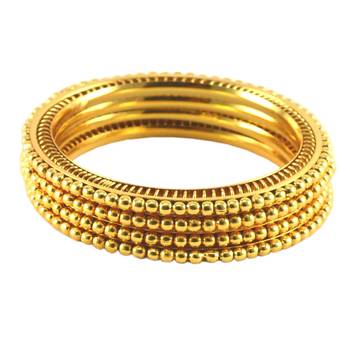Golden Gold Platted  Brass Bangle 3