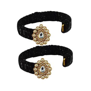 Black Stone Brass Bangle 2