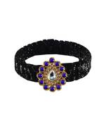 Black Stone Brass Bangle