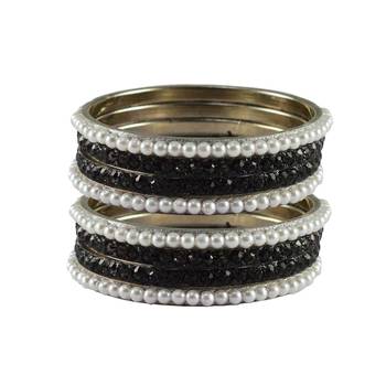 Multi Stone Brass Bangle 1