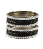 Multi Stone Brass Bangle