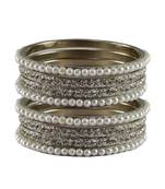 Multi Stone Brass Bangle