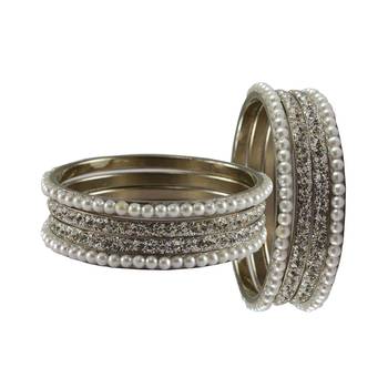 Multi Stone Brass Bangle 2