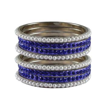 Multi Stone Brass Bangle 1