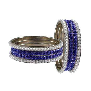 Multi Stone Brass Bangle 2