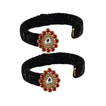 Black Stone Brass Bangle 2
