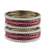 Multi Stone Brass Bangle