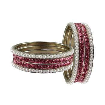Multi Stone Brass Bangle 2