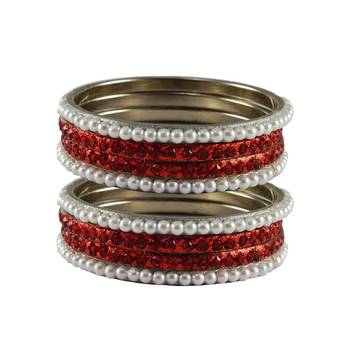 Multi Stone Brass Bangle 1